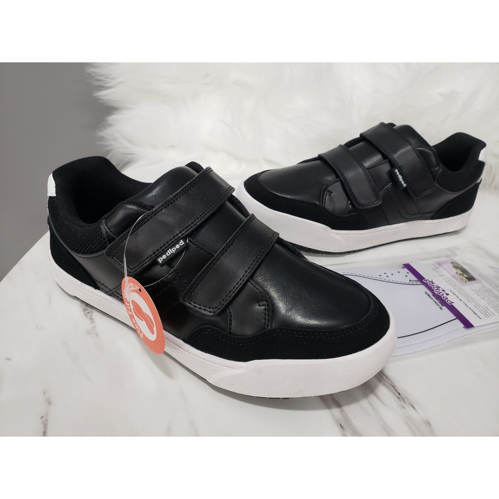 NEW EASY ON SIZE 3.5 Pediped Flex Acuna UNISEX BOY GIRL KIDS YOUTH BLACK SNEAKER